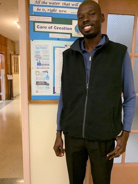 Mabior Acouth visited the Sisters of Charity of Leavenworth to update them on the work Aqua Africa does in South Sudan.