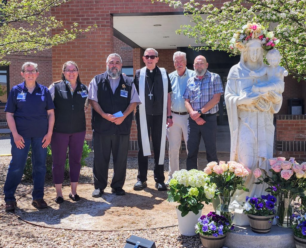 image of six people at a May Crowning ceremony